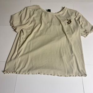 Wild fable || Tan Sloth Barely Cropped Shirt 🌿